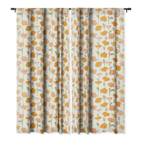 Iveta Abolina California Poppy Blackout Window Curtain