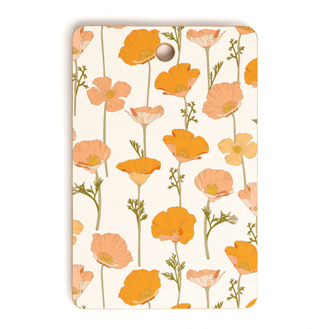 Iveta Abolina California Poppy Cutting Board Rectangle