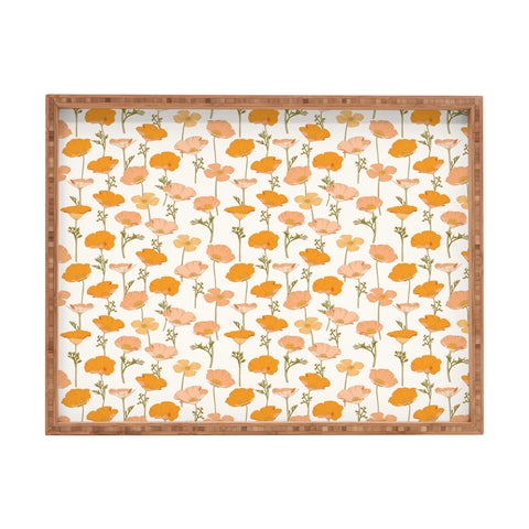 Iveta Abolina California Poppy Rectangular Tray