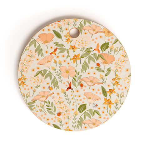 Iveta Abolina California Spring Beige Cutting Board Round