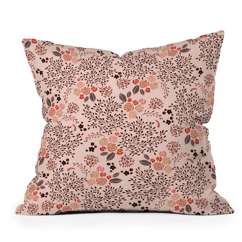 Iveta Abolina Camellia Garden II Outdoor Throw Pillow