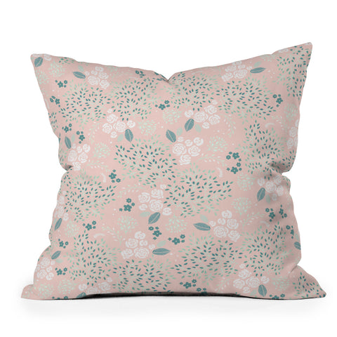 Iveta Abolina Camellia Garden III Outdoor Throw Pillow