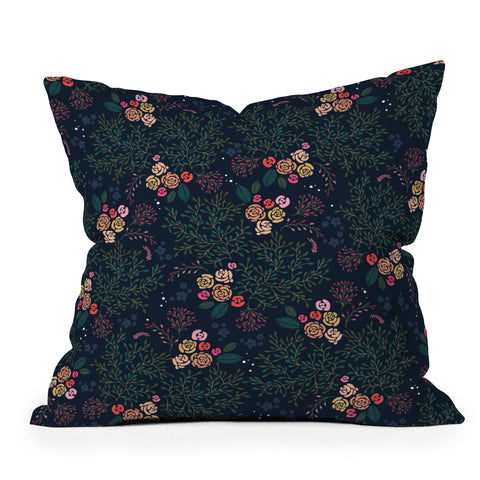 Iveta Abolina Camellia Garden Outdoor Throw Pillow