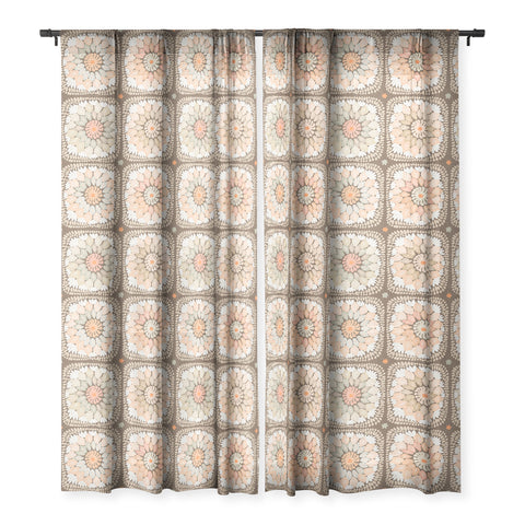 Iveta Abolina Cedar Crochet Sheer Window Curtain