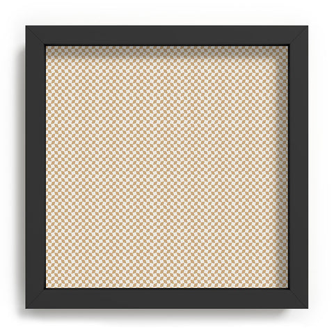 Iveta Abolina Checker Tan Cream Recessed Framing Square