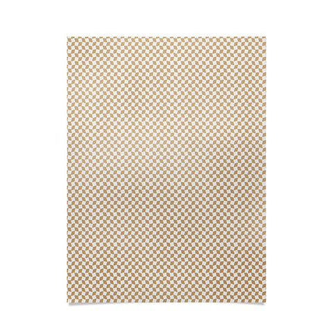 Iveta Abolina Checker Tan Cream Poster