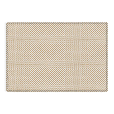 Iveta Abolina Checker Tan Cream Outdoor Rug