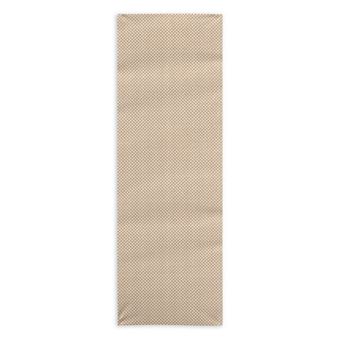 Iveta Abolina Checker Tan Cream Yoga Towel