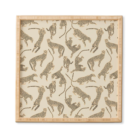Iveta Abolina Cheetahs Tan Framed Wall Art
