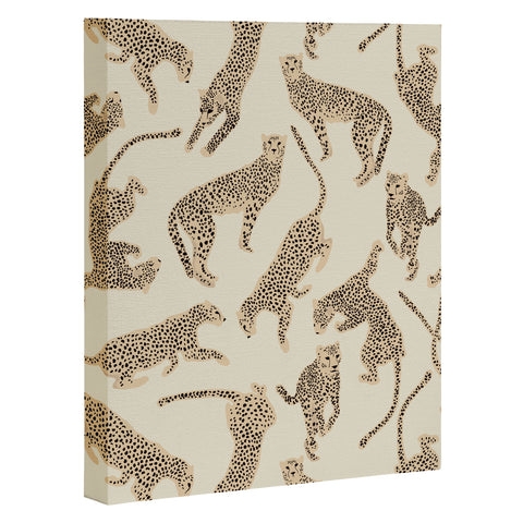 Iveta Abolina Cheetahs Tan Art Canvas