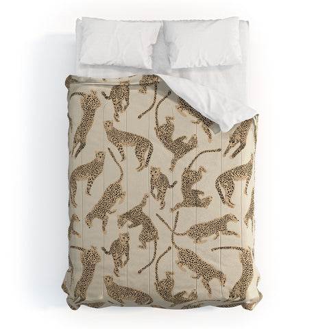 Iveta Abolina Cheetahs Tan Comforter
