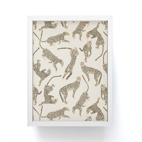 Iveta Abolina Cheetahs Tan Framed Mini Art Print
