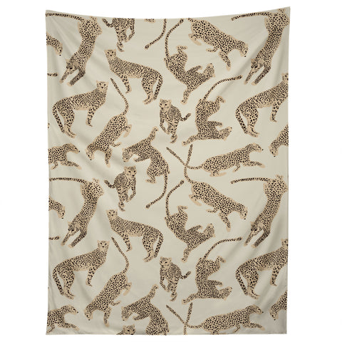 Iveta Abolina Cheetahs Tan Tapestry