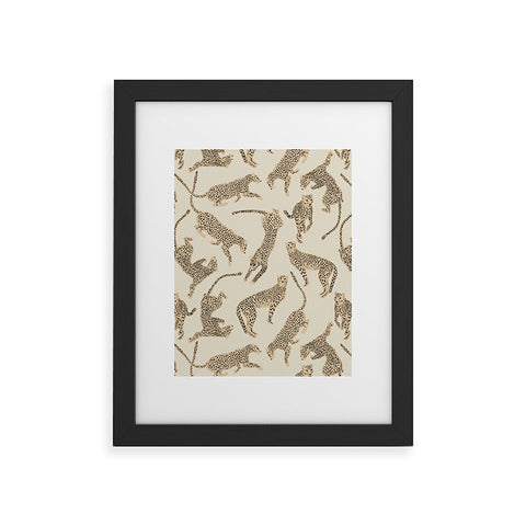 Iveta Abolina Cheetahs Tan Framed Art Print