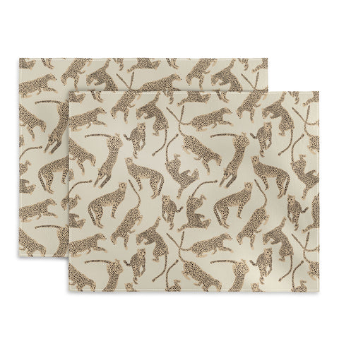 Iveta Abolina Cheetahs Tan Placemat
