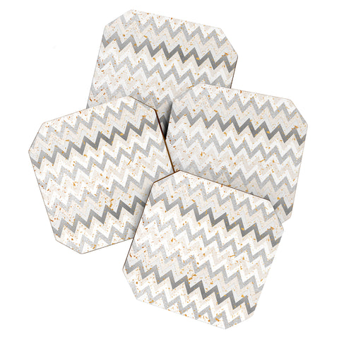 Iveta Abolina Chevron Confetti Coaster Set