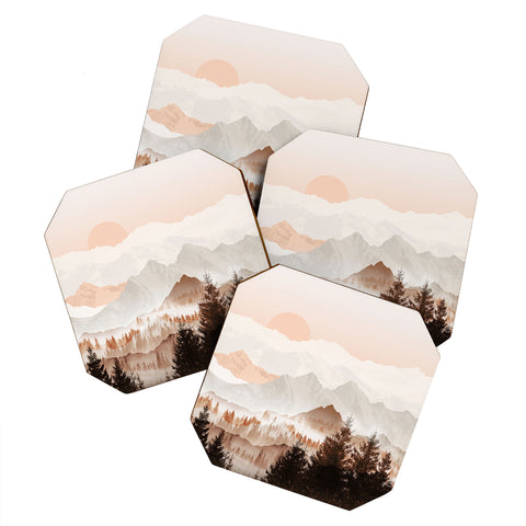 Iveta Abolina Cinnamon Peak Coaster Set
