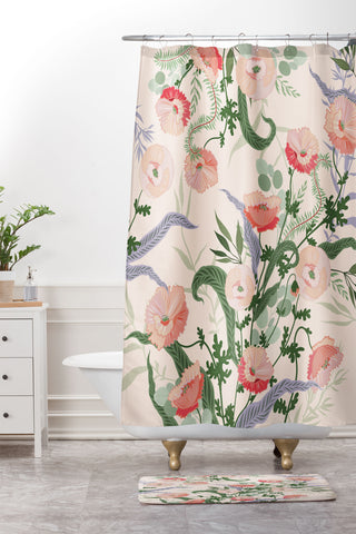 Iveta Abolina Clarette Shower Curtain And Mat