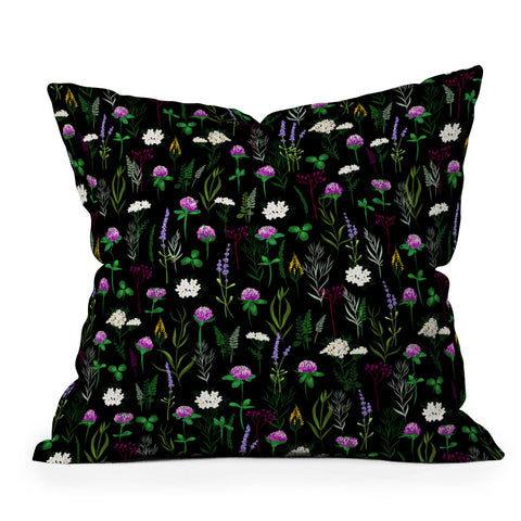 Iveta Abolina Clover Fields Outdoor Throw Pillow