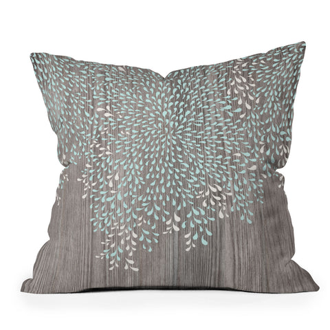 Iveta Abolina Coastal Raindrops Outdoor Throw Pillow