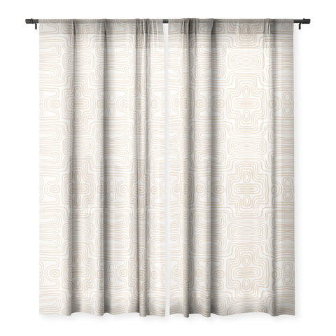 Iveta Abolina Coeur Neutral Sheer Window Curtain