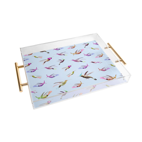 Iveta Abolina Colibri Garden Acrylic Tray
