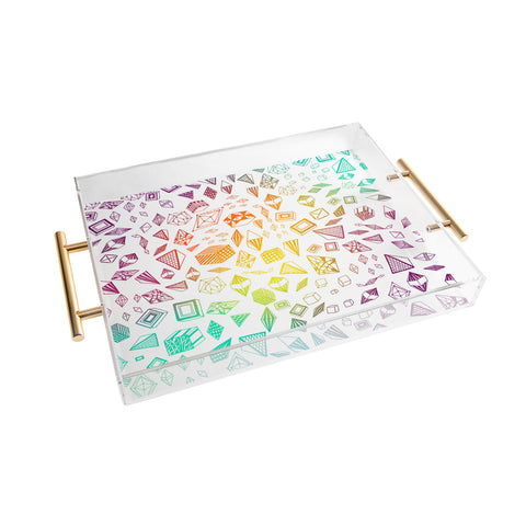 Iveta Abolina Colorful Crystals Acrylic Tray