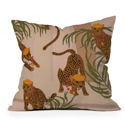 Iveta Abolina Come Play with Me Outdoor Throw Pillow
