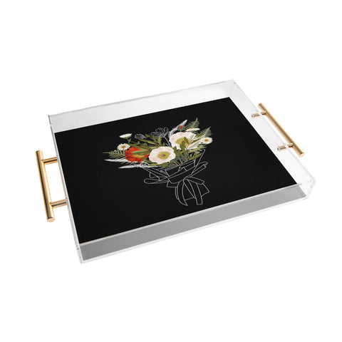 Iveta Abolina Cora Poppy Acrylic Tray
