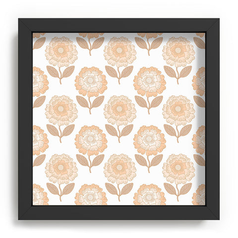 Iveta Abolina Coral Florals Recessed Framing Square