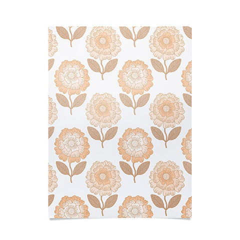 Iveta Abolina Coral Florals Poster