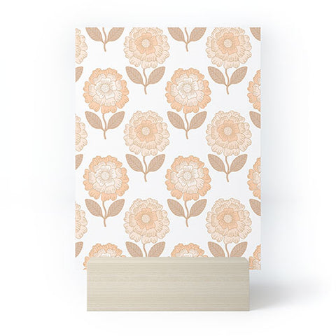 Iveta Abolina Coral Florals Mini Art Print