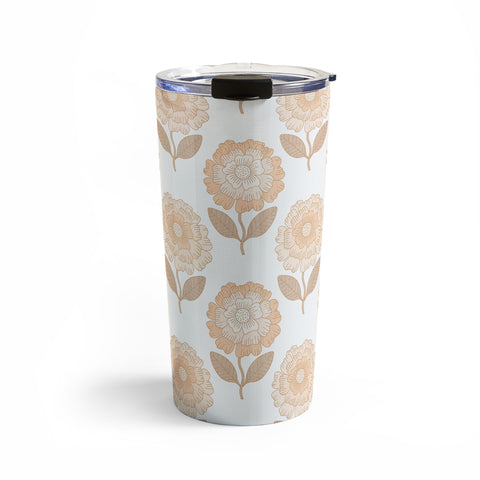 Iveta Abolina Coral Florals Travel Mug