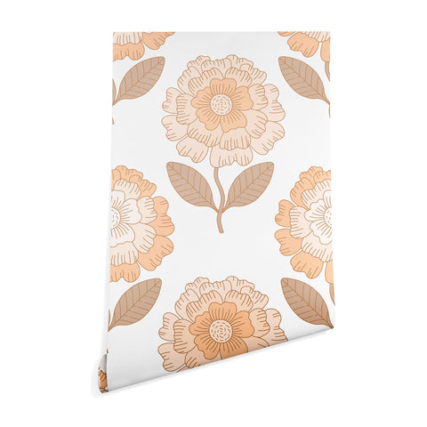 Iveta Abolina Coral Florals Wallpaper