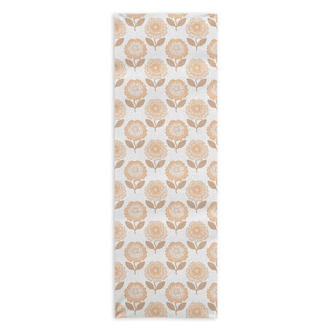 Iveta Abolina Coral Florals Yoga Towel