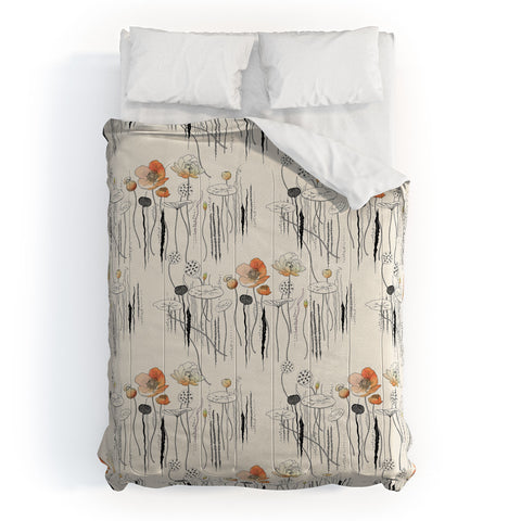 Iveta Abolina Coral Watercress Pond Comforter