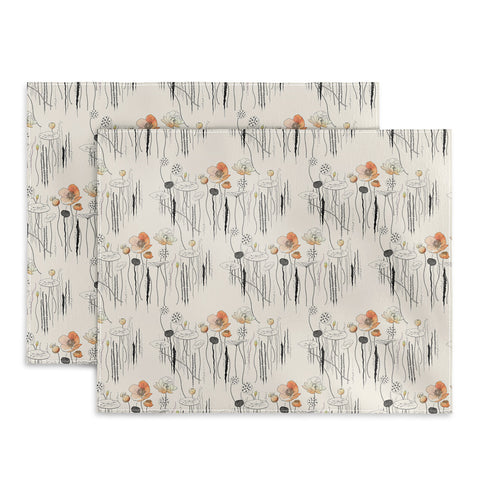 Iveta Abolina Coral Watercress Pond Placemat