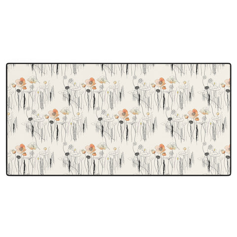 Iveta Abolina Coral Watercress Pond Desk Mat
