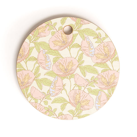 Iveta Abolina Cosmos Cream Cutting Board Round