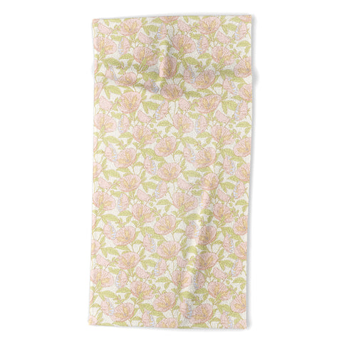 Iveta Abolina Cosmos Cream Beach Towel