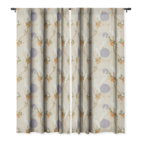 Iveta Abolina Crane Pond Blackout Window Curtain