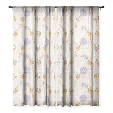 Iveta Abolina Crane Pond Sheer Window Curtain