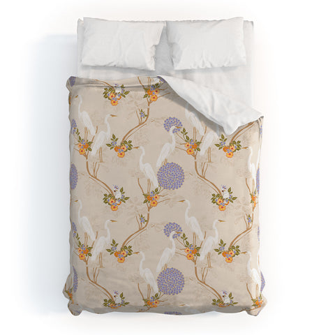 Iveta Abolina Crane Pond Duvet Cover