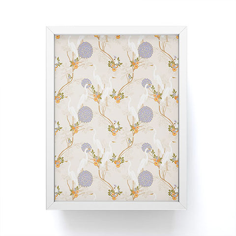 Iveta Abolina Crane Pond Framed Mini Art Print