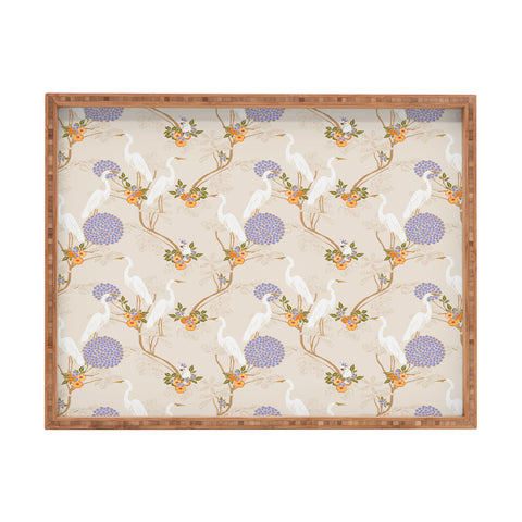 Iveta Abolina Crane Pond Rectangular Tray