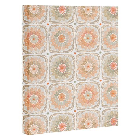 Iveta Abolina Cream Crochet Art Canvas