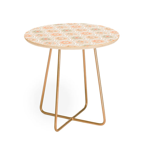 Iveta Abolina Cream Crochet Round Side Table