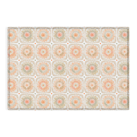 Iveta Abolina Cream Crochet Outdoor Rug