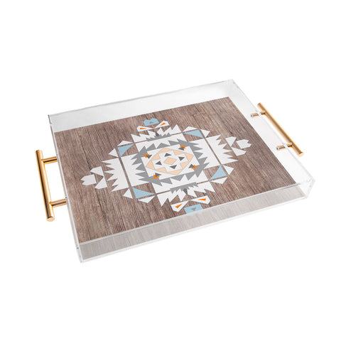 Iveta Abolina Cream Tribal Acrylic Tray