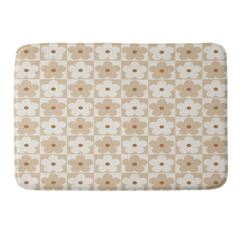 Iveta Abolina Daisy Check Memory Foam Bath Mat